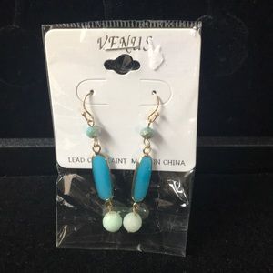 Pretty blue dangle earrings